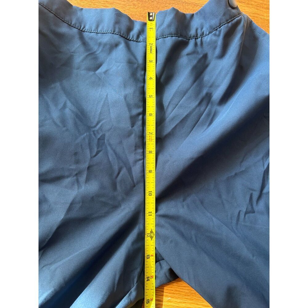 FORRESTER'S Navy Blue Elastic Waist Rain Pants Snap Zipper Golf Lined Size M - Picture 9 of 13